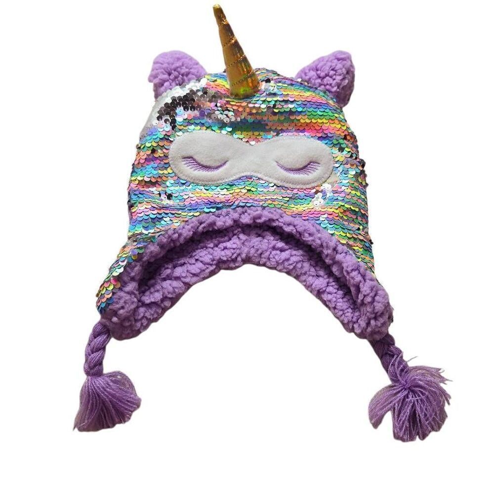 Unicorn flip sequin Child hat, toddler